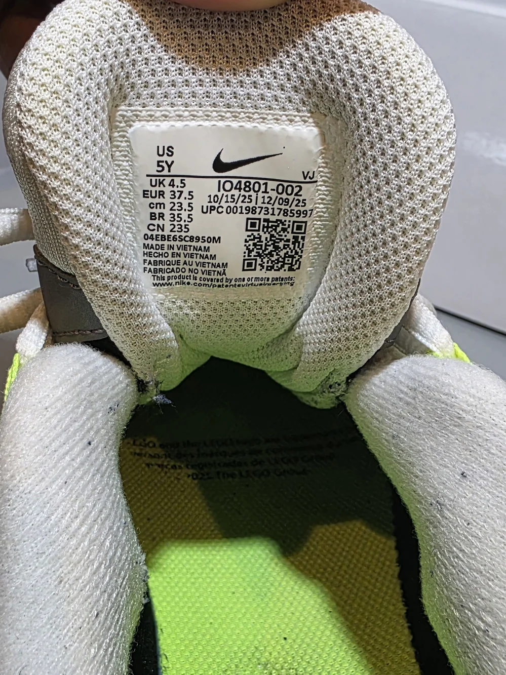 Nike description from